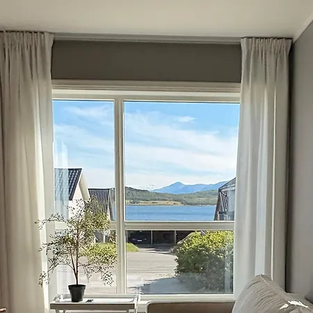 Modern On Near Tromso With Northern Lights And Nature Kvaloya