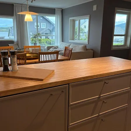 Modern On Near Tromso With Northern Lights And Nature * Kvaloya