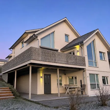 Modern On Near Tromso With Northern Lights And Nature *